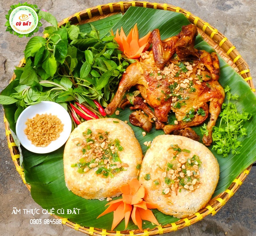 GÀ TA NƯỚNG + CƠM CHÁY MỠ HÀNH
